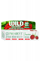PRESIDENT Junior Wild Strawberry 6-12 зубная паста со вкусом земляники