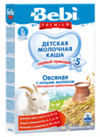 Bebi Детская молочная каша Premium Первый прикорм Овсяная с козьим молоком